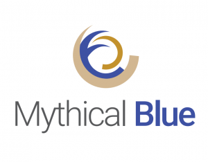 mythical blue logo mythical blue logo
